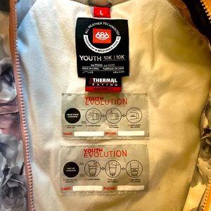 Girls Flower snowsuit